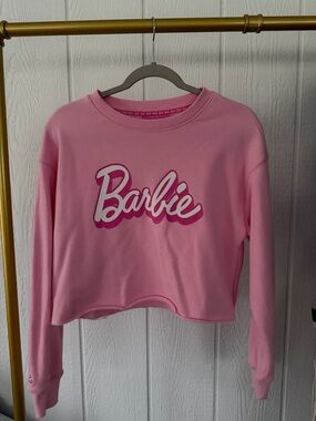 Forever 21 x Barbie Bright Pink Logo Crewneck